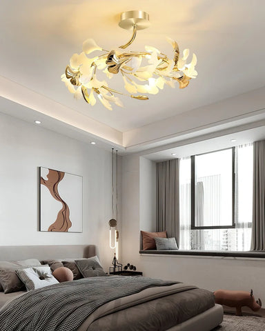 Gingko Rotating Style Ceiling Lamp - Gingko, Gingko Chandelier, Semi Flush Mounts-1-Yiosilamp