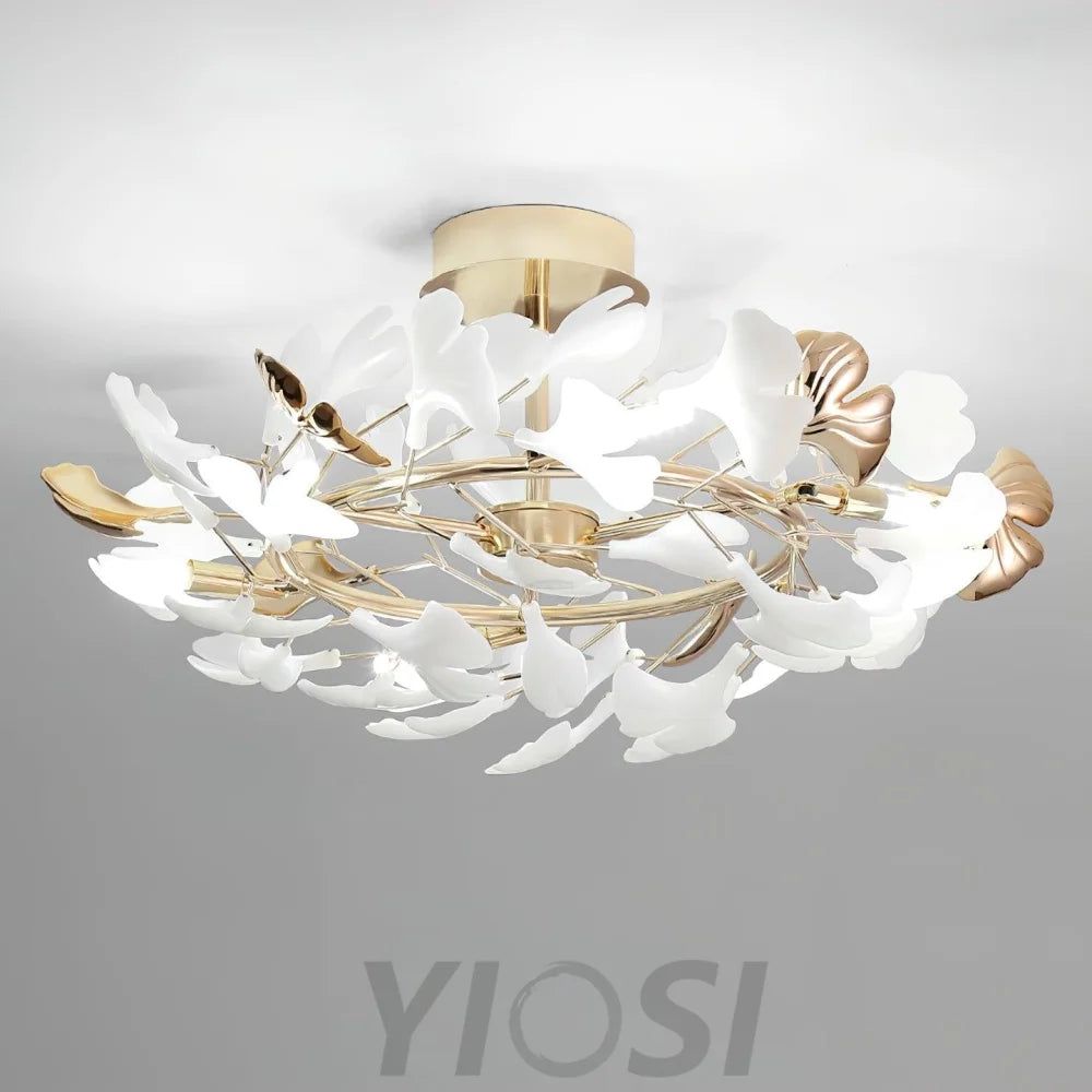 Gingko Rotating Style Ceiling Lamp - Gingko, Gingko Chandelier, Semi Flush Mounts-1-Yiosilamp