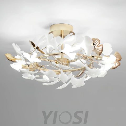 Gingko Rotating Style Ceiling Lamp - Gingko, Gingko Chandelier, Semi Flush Mounts-1-Yiosilamp