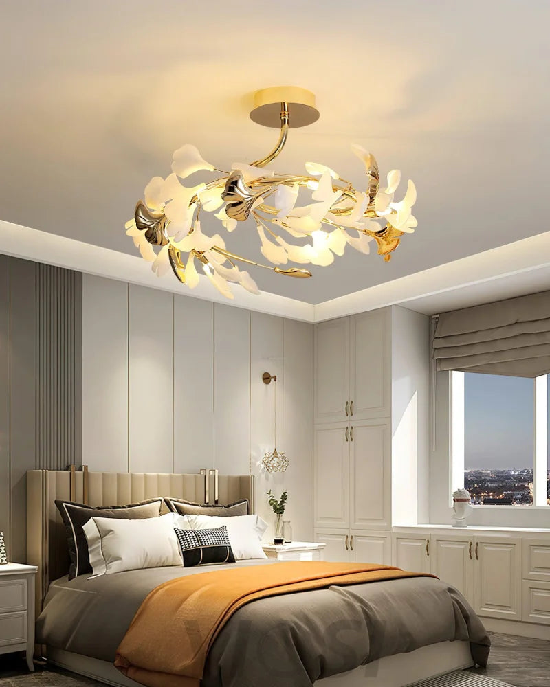 Gingko Rotating Style Ceiling Lamp - Gingko, Gingko Chandelier, Semi Flush Mounts-1-Yiosilamp