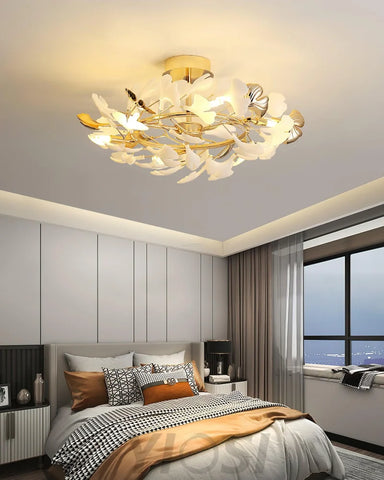 Gingko Rotating Style Ceiling Lamp - Gingko, Gingko Chandelier, Semi Flush Mounts-1-Yiosilamp