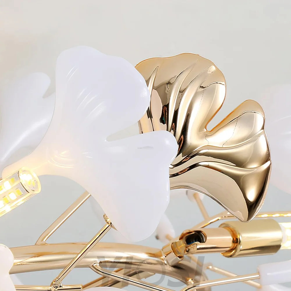 Gingko Rotating Style Ceiling Lamp - Gingko, Gingko Chandelier, Semi Flush Mounts-1-Yiosilamp