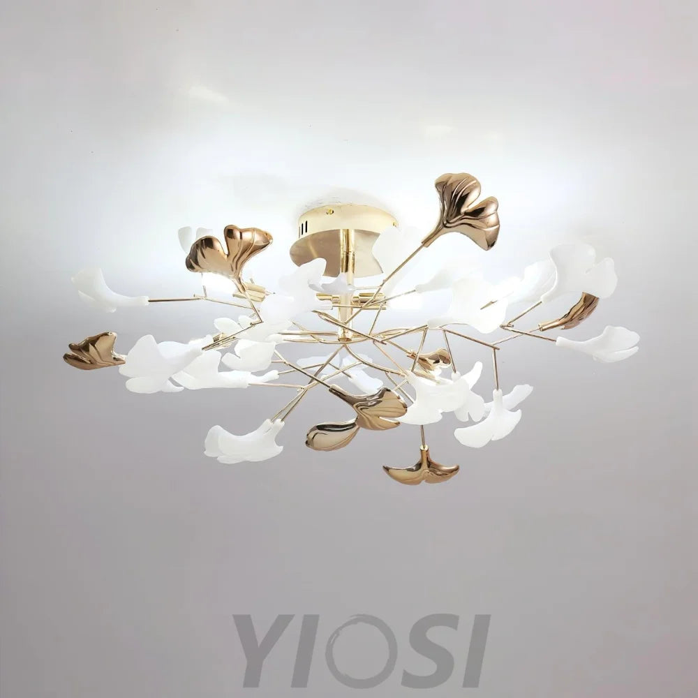 Gingko Rotating Style Ceiling Lamp - Gingko, Gingko Chandelier, Semi Flush Mounts-1-Yiosilamp