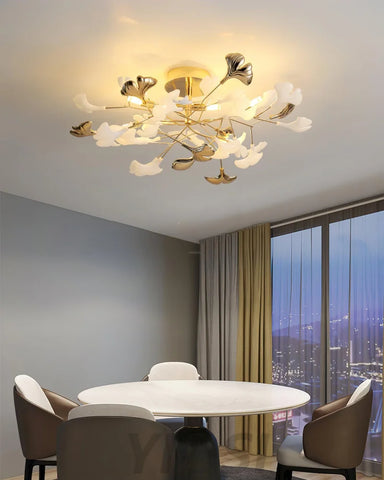 Gingko Rotating Style Ceiling Lamp - Gingko, Gingko Chandelier, Semi Flush Mounts-1-Yiosilamp
