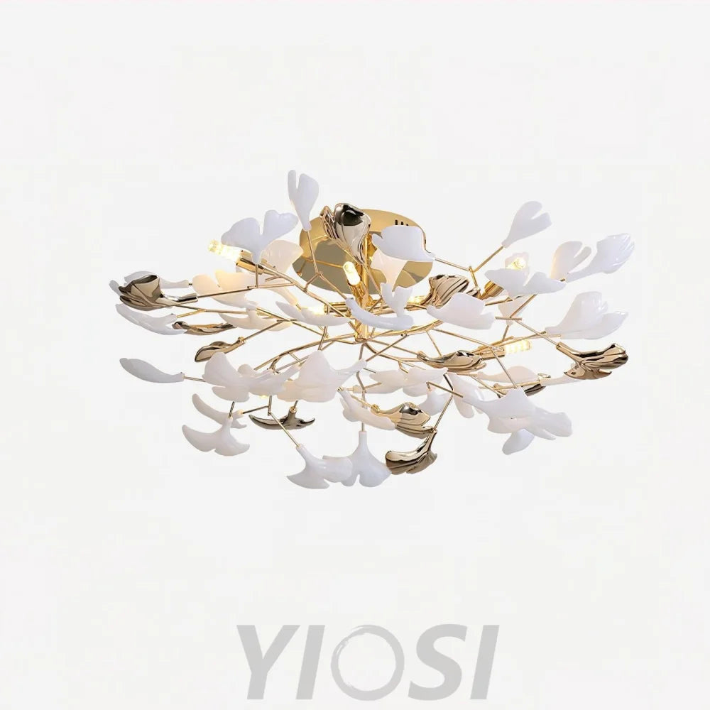Gingko Rotating Style Ceiling Lamp - Gingko, Gingko Chandelier, Semi Flush Mounts-1-Yiosilamp