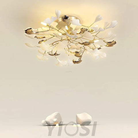 Gingko Rotating Style Ceiling Lamp - Gingko, Gingko Chandelier, Semi Flush Mounts-1-Yiosilamp