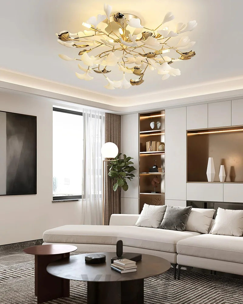 Gingko Rotating Style Ceiling Lamp - Gingko, Gingko Chandelier, Semi Flush Mounts-1-Yiosilamp