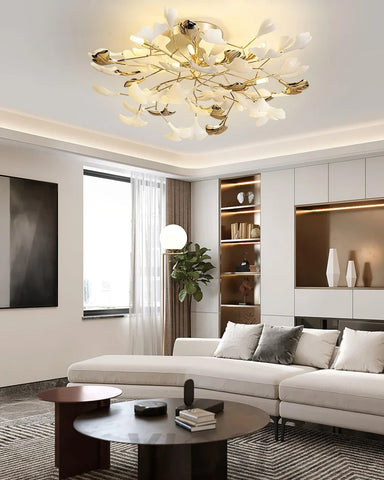 Gingko Rotating Style Ceiling Lamp - Gingko, Gingko Chandelier, Semi Flush Mounts-1-Yiosilamp
