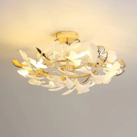 Gingko Rotating Style Ceiling Lamp - Gingko, Gingko Chandelier, Semi Flush Mounts-1-Yiosilamp