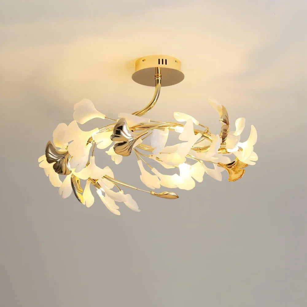 Gingko Rotating Style Ceiling Lamp - Gingko, Gingko Chandelier, Semi Flush Mounts-1-Yiosilamp