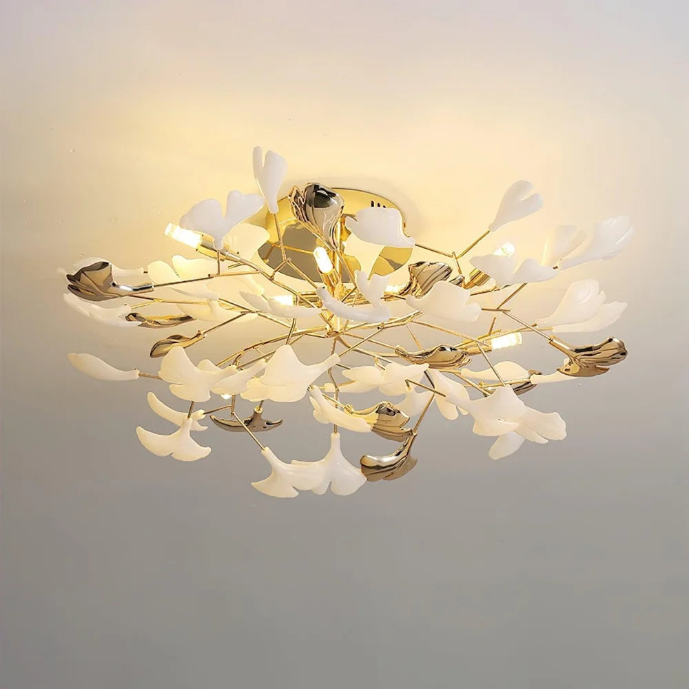 Gingko Rotating Style Ceiling Lamp - Gingko, Gingko Chandelier, Semi Flush Mounts-1-Yiosilamp