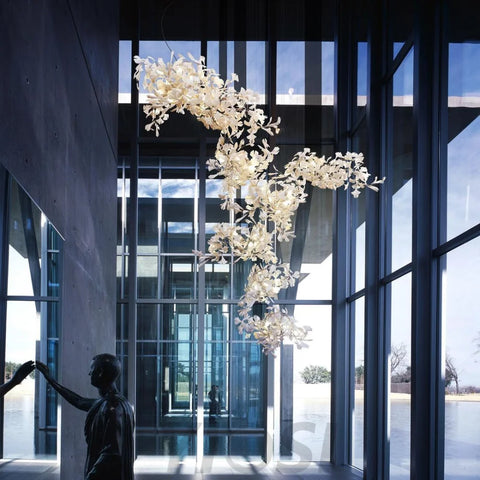 Ginkgo Large Staircase Chandelier Big Branch