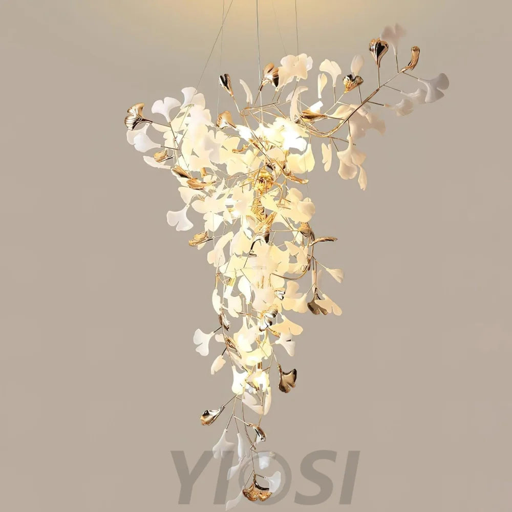 Ginkgo Tip Tlying Chandelier with 2 models - Gingko, Gingko Chandelier-1-Yiosilamp