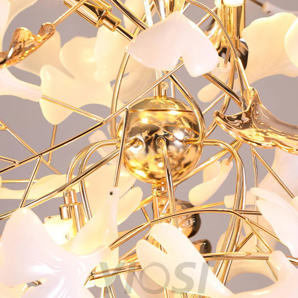 Ginkgo Tip Tlying Chandelier with 2 models - Gingko, Gingko Chandelier-1-Yiosilamp
