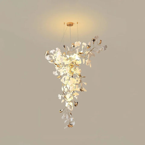 Ginkgo Tip Tlying Chandelier with 2 models - Gingko, Gingko Chandelier-1-Yiosilamp