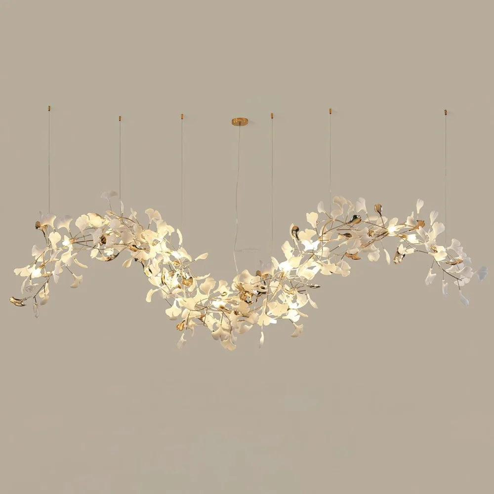 Ginkgo Tip Tlying Chandelier with 2 models - Gingko, Gingko Chandelier-1-Yiosilamp