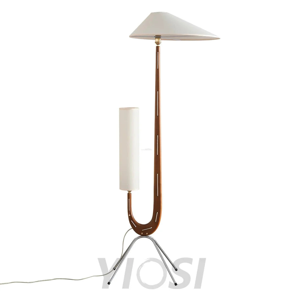 Giraffe Floor Lamp ∅ 21.6″ - Wood-1-Yiosilamp