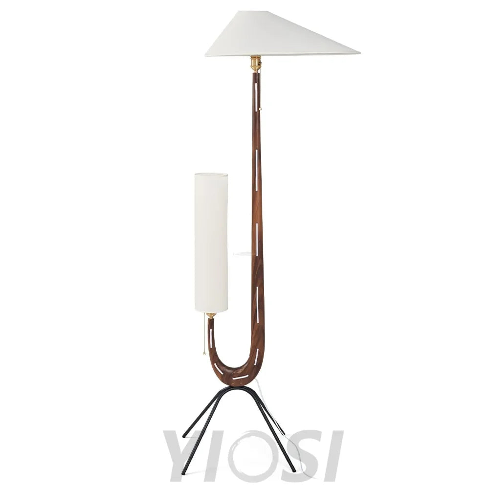 Giraffe Floor Lamp ∅ 21.6″ - Wood-1-Yiosilamp