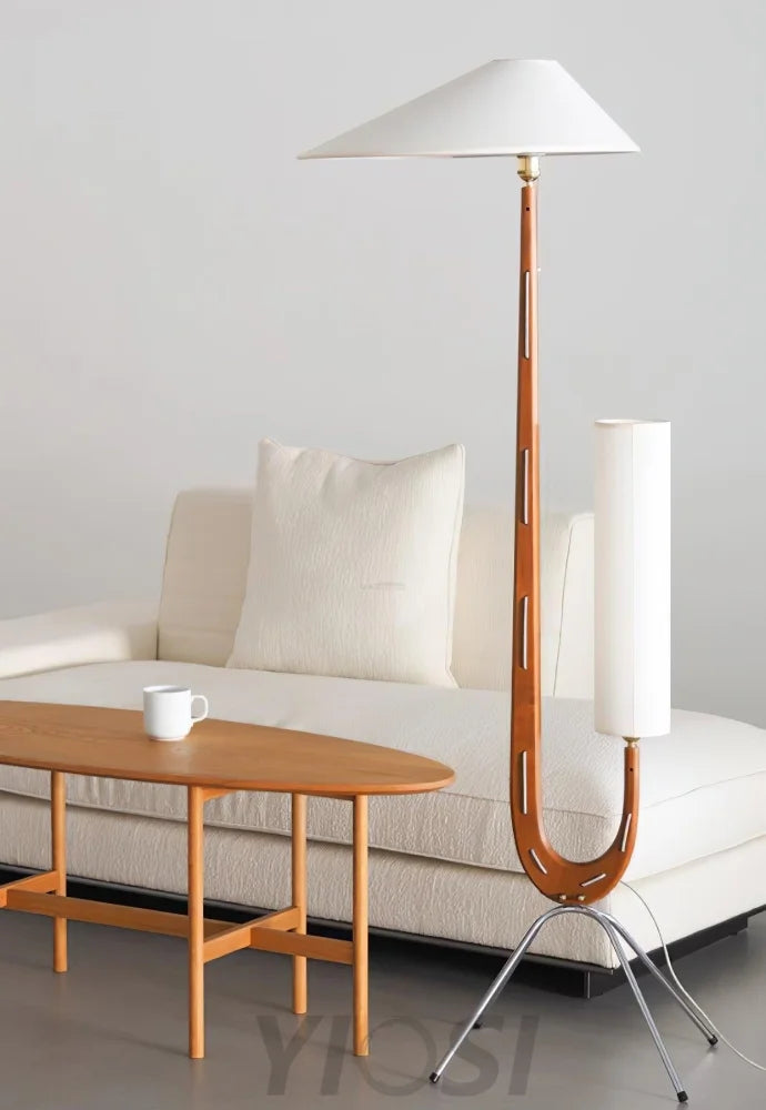 Giraffe Floor Lamp ∅ 21.6″ - Wood-1-Yiosilamp