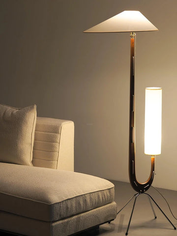 Giraffe Floor Lamp ∅ 21.6″ - Wood-1-Yiosilamp