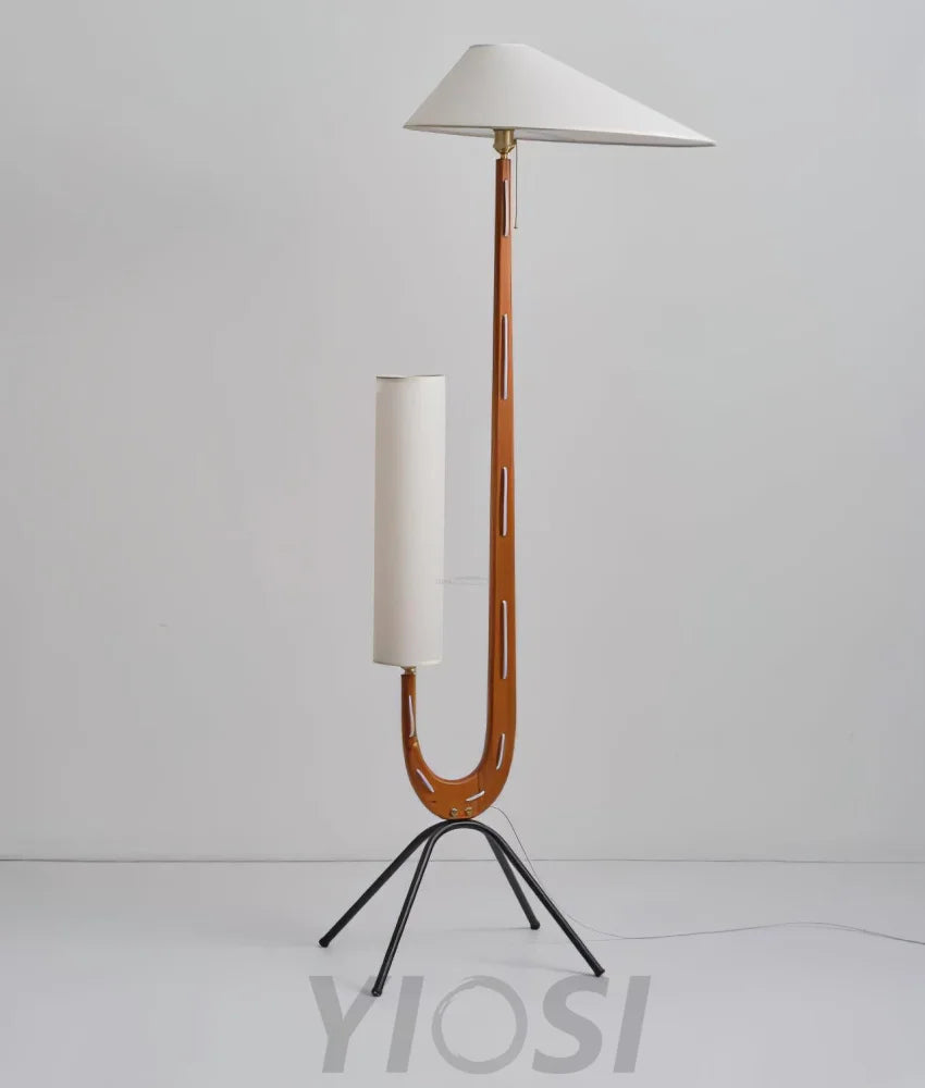 Giraffe Floor Lamp ∅ 21.6″ - Wood-1-Yiosilamp