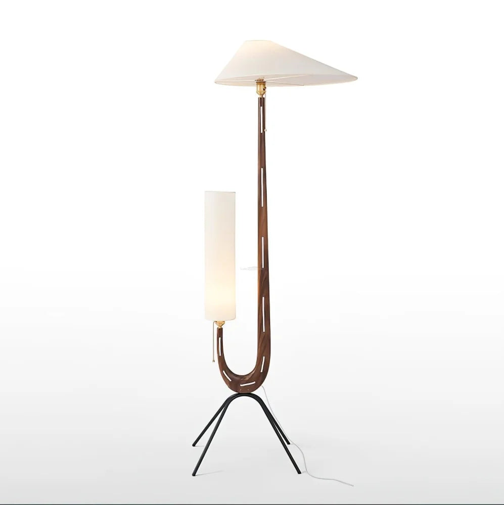 Giraffe Floor Lamp ∅ 21.6″ - Wood-1-Yiosilamp