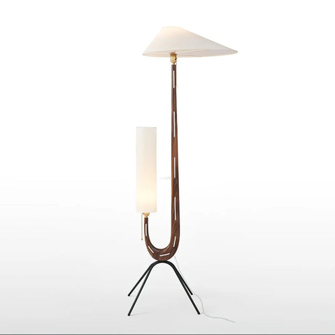 Giraffe Floor Lamp ∅ 21.6″ - Wood-1-Yiosilamp