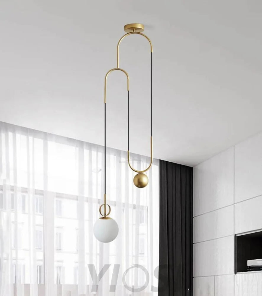 Glass Ball Pendant Lamp ∅ 13.8″ - Mini-1-Yiosilamp