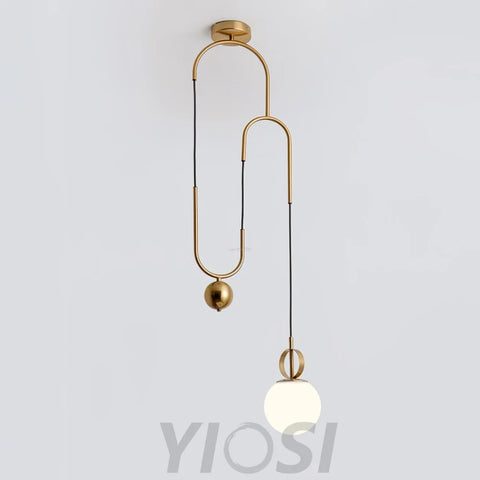 Glass Ball Pendant Lamp ∅ 13.8″ - Mini-1-Yiosilamp
