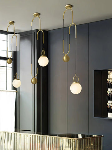 Glass Ball Pendant Lamp ∅ 13.8″ - Mini-1-Yiosilamp