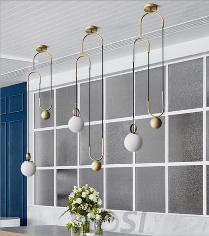 Glass Ball Pendant Lamp ∅ 13.8″ - Mini-1-Yiosilamp