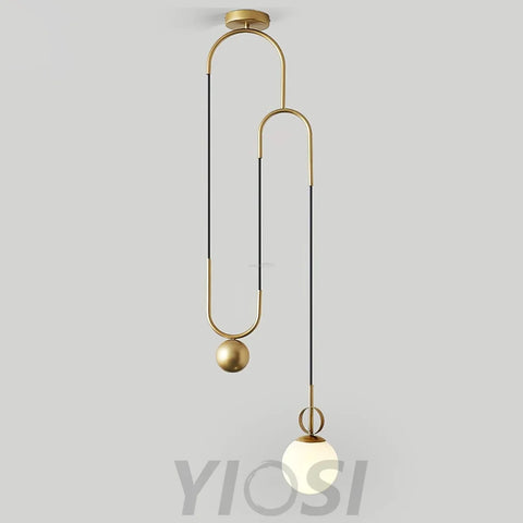 Glass Ball Pendant Lamp ∅ 13.8″ - Mini-1-Yiosilamp