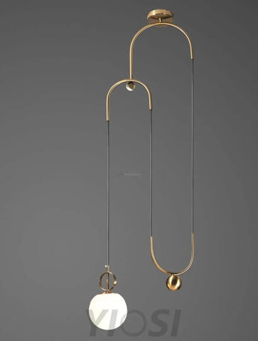 Glass Ball Pendant Lamp ∅ 13.8″ - Mini-1-Yiosilamp