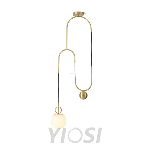 Glass Ball Pendant Lamp ∅ 13.8″ - Mini-1-Yiosilamp