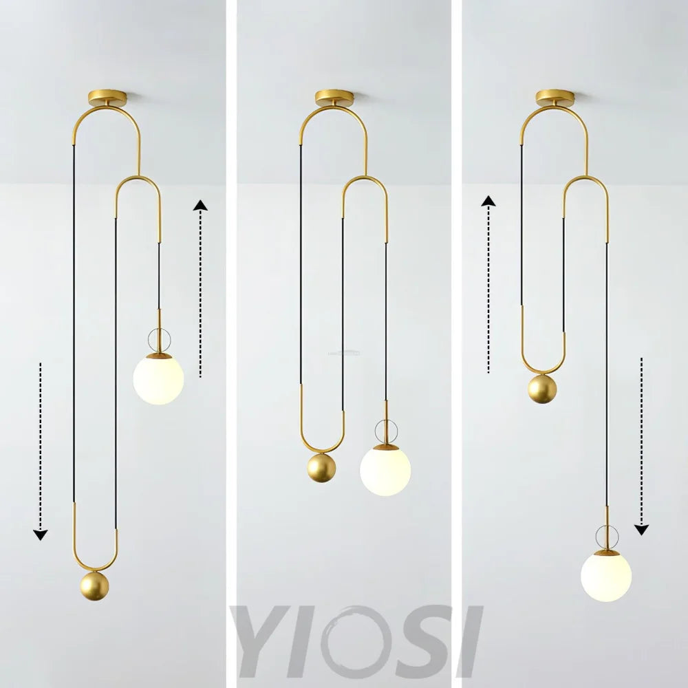 Glass Ball Pendant Lamp ∅ 13.8″ - Mini-1-Yiosilamp