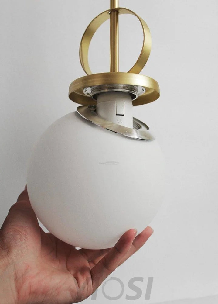 Glass Ball Pendant Lamp ∅ 13.8″ - Mini-1-Yiosilamp