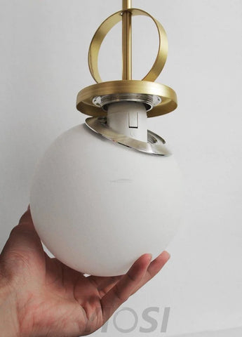Glass Ball Pendant Lamp ∅ 13.8″ - Mini-1-Yiosilamp