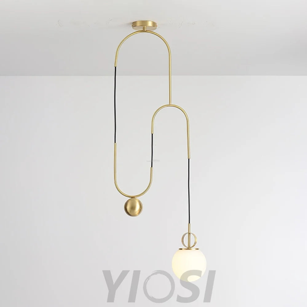 Glass Ball Pendant Lamp ∅ 13.8″ - Mini-1-Yiosilamp
