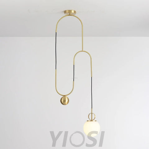 Glass Ball Pendant Lamp ∅ 13.8″ - Mini-1-Yiosilamp