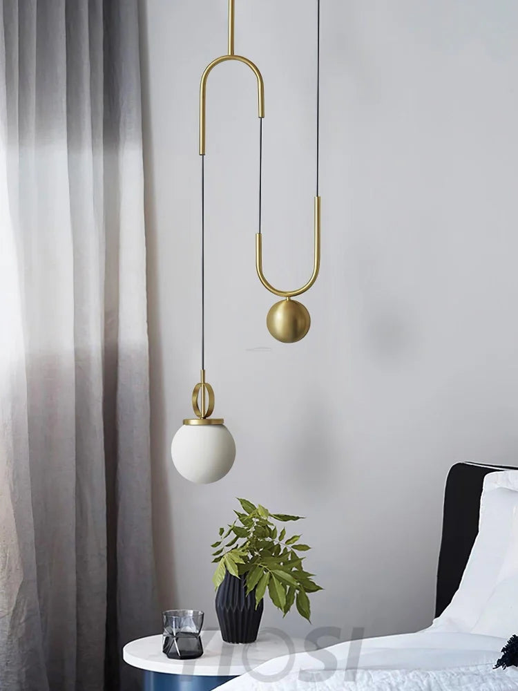 Glass Ball Pendant Lamp ∅ 13.8″ - Mini-1-Yiosilamp