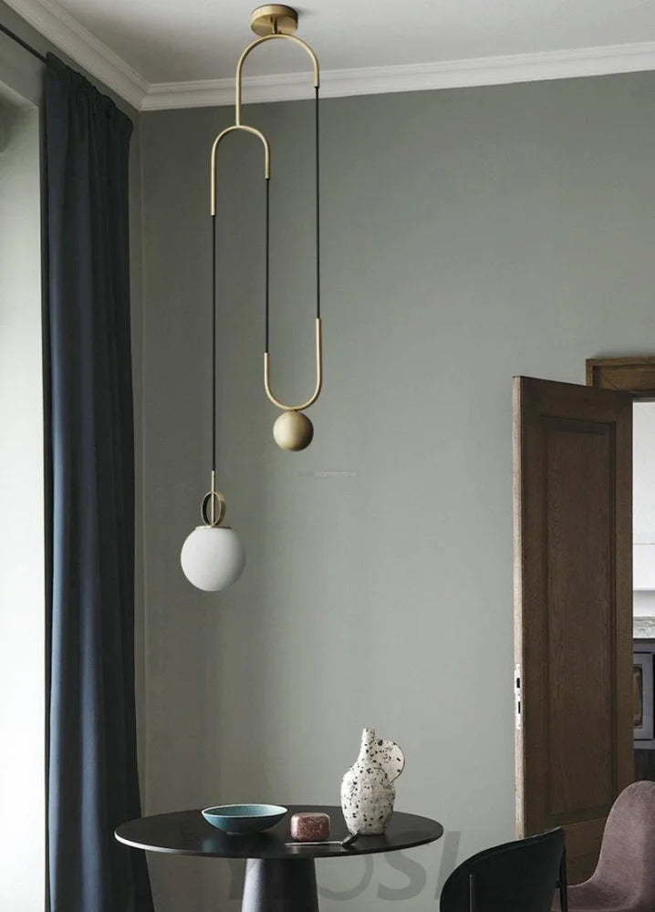 Glass Ball Pendant Lamp ∅ 13.8″ - Mini-1-Yiosilamp