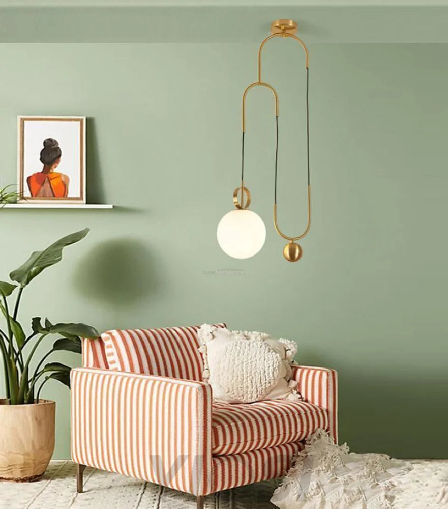 Glass Ball Pendant Lamp ∅ 13.8″ - Mini-1-Yiosilamp