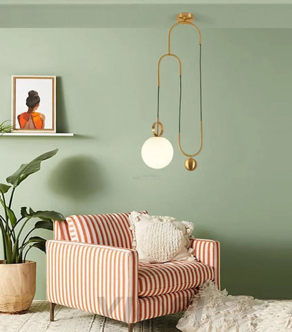 Glass Ball Pendant Lamp ∅ 13.8″ - Mini-1-Yiosilamp