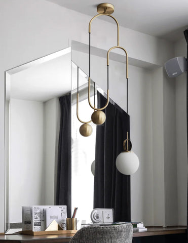 Glass Ball Pendant Lamp ∅ 13.8″ - Mini-1-Yiosilamp