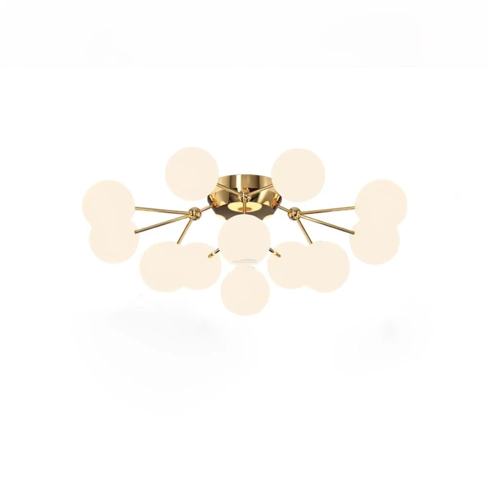 Glass Balls Cluster Ceiling Lamp ∅ 33.1″ - Bend, Semi Flush Mounts-1-Yiosilamp