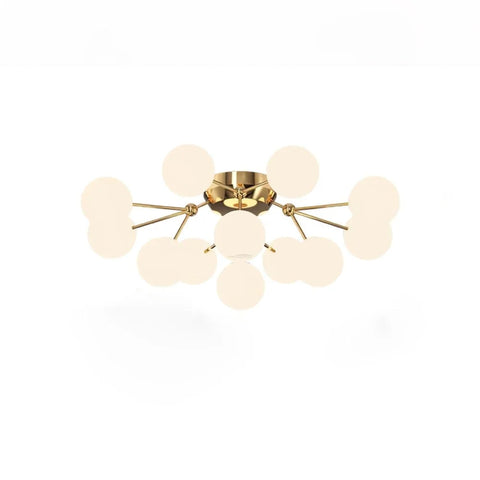 Glass Balls Cluster Ceiling Lamp ∅ 33.1″ - Bend, Semi Flush Mounts-1-Yiosilamp