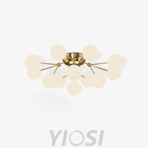 Glass Balls Cluster Ceiling Lamp ∅ 33.1″ - Bend, Semi Flush Mounts-1-Yiosilamp