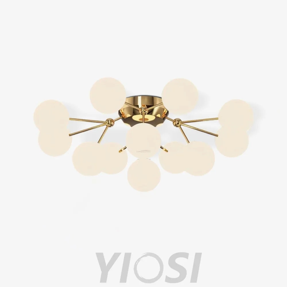 Glass Balls Cluster Ceiling Lamp ∅ 33.1″ - Bend, Semi Flush Mounts-1-Yiosilamp
