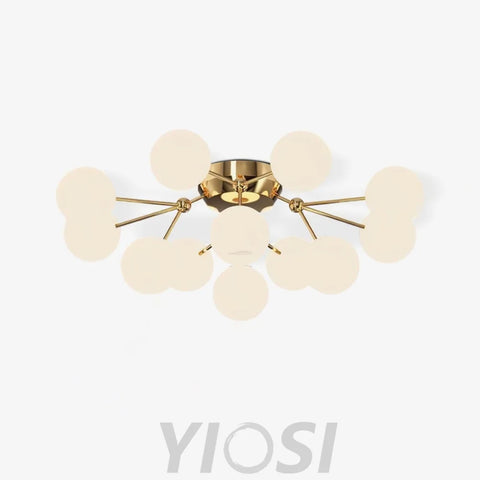 Glass Balls Cluster Ceiling Lamp ∅ 33.1″ - Bend, Semi Flush Mounts-1-Yiosilamp