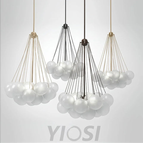 Glass Bubble Chandelier - Bend, chandeliers-1-Yiosilamp